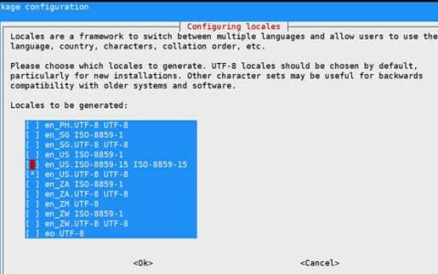 解决Debian9系统环境中文乱码的问题 检查设置UTF-8编码