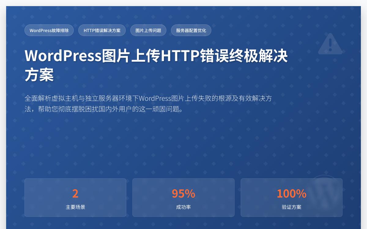 WordPress 网站上传图片附件出现http报错解决办法优惠促销主机格调
