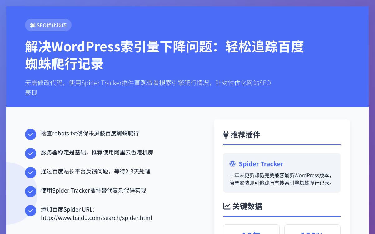 WordPress百度、Google蜘蛛爬行记录插件:Spider Tracker技术教程主机格调 WordPress百度、Google蜘蛛爬行记录插件:Spider Tracker技术教程主机格调