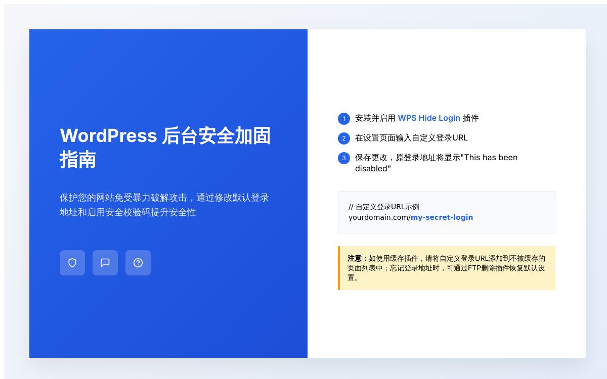 WordPress插件:WPS Hide Login 修改 WordPress 后台登录地址技术教程主机格调 WordPress插件:WPS Hide Login 修改 WordPress 后台登录地址技术教程主机格调