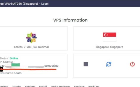 WebHorizon新加坡NAT VPS基于ipv6搭建节点反代解锁奈飞