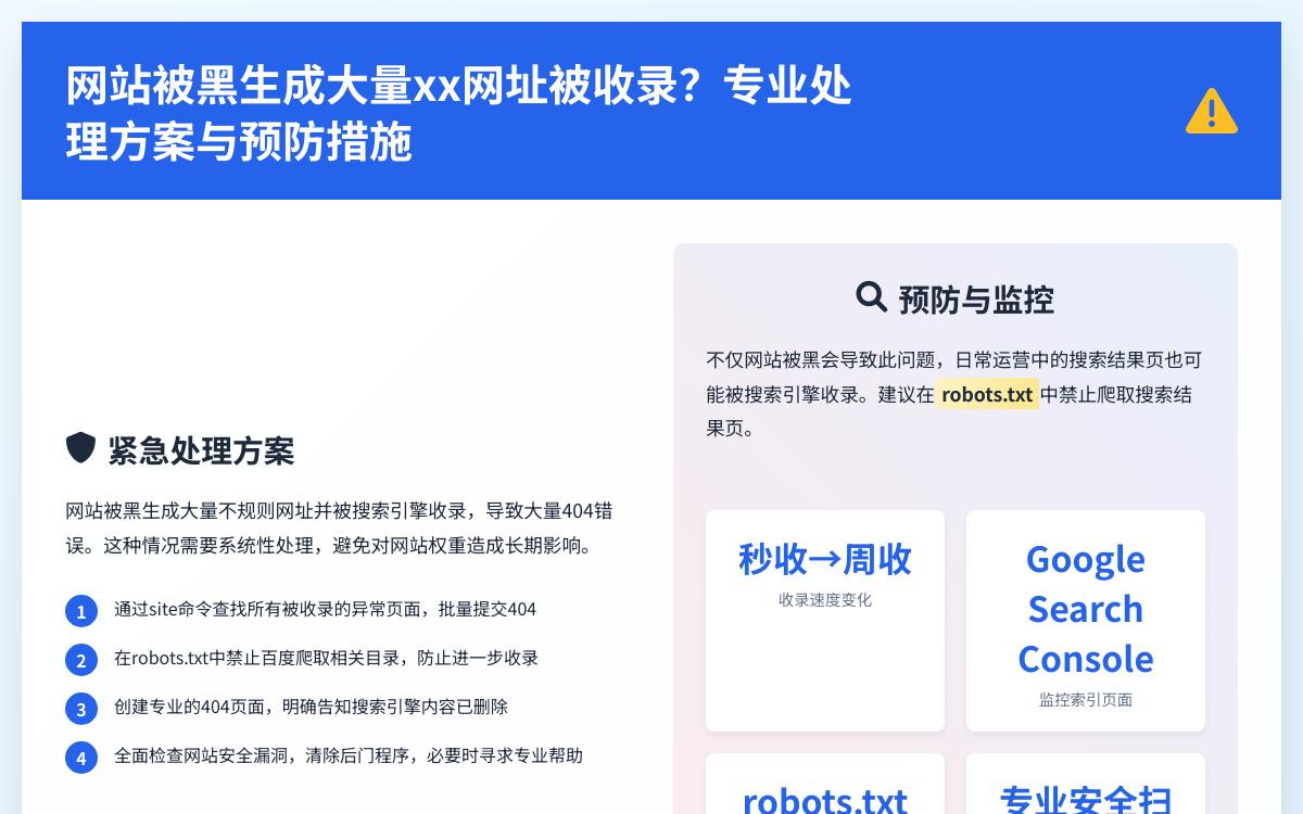 网站被黑生成大量网址被收录怎么处理？技术教程主机格调