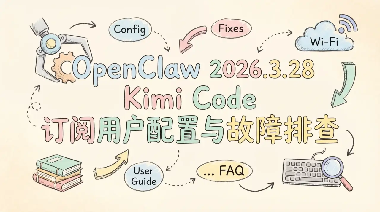 OpenClaw 2026.3.28 Kimi Code 订阅用户配置与故障排查完全指南优惠促销主机格调