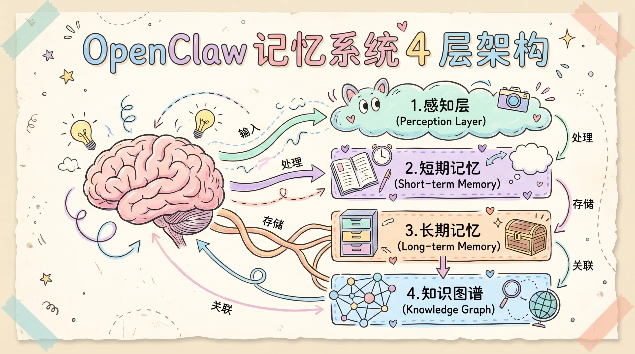 OpenClaw 记忆系统从"金鱼脑"到连续协作的 4 层架构优惠促销主机格调 OpenClaw 记忆系统从"金鱼脑"到连续协作的 4 层架构优惠促销主机格调