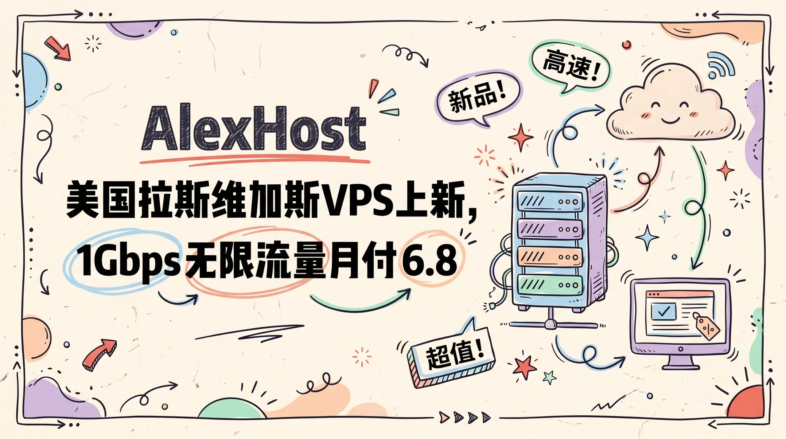 AlexHost 美国拉斯维加斯 VPS 上新,1Gbps 无限流量/无视DMCA抗投诉,月付 6.8 欧元起优惠促销主机格调 AlexHost 美国拉斯维加斯 VPS 上新,1Gbps 无限流量/无视DMCA抗投诉,月付 6.8 欧元起优惠促销主机格调