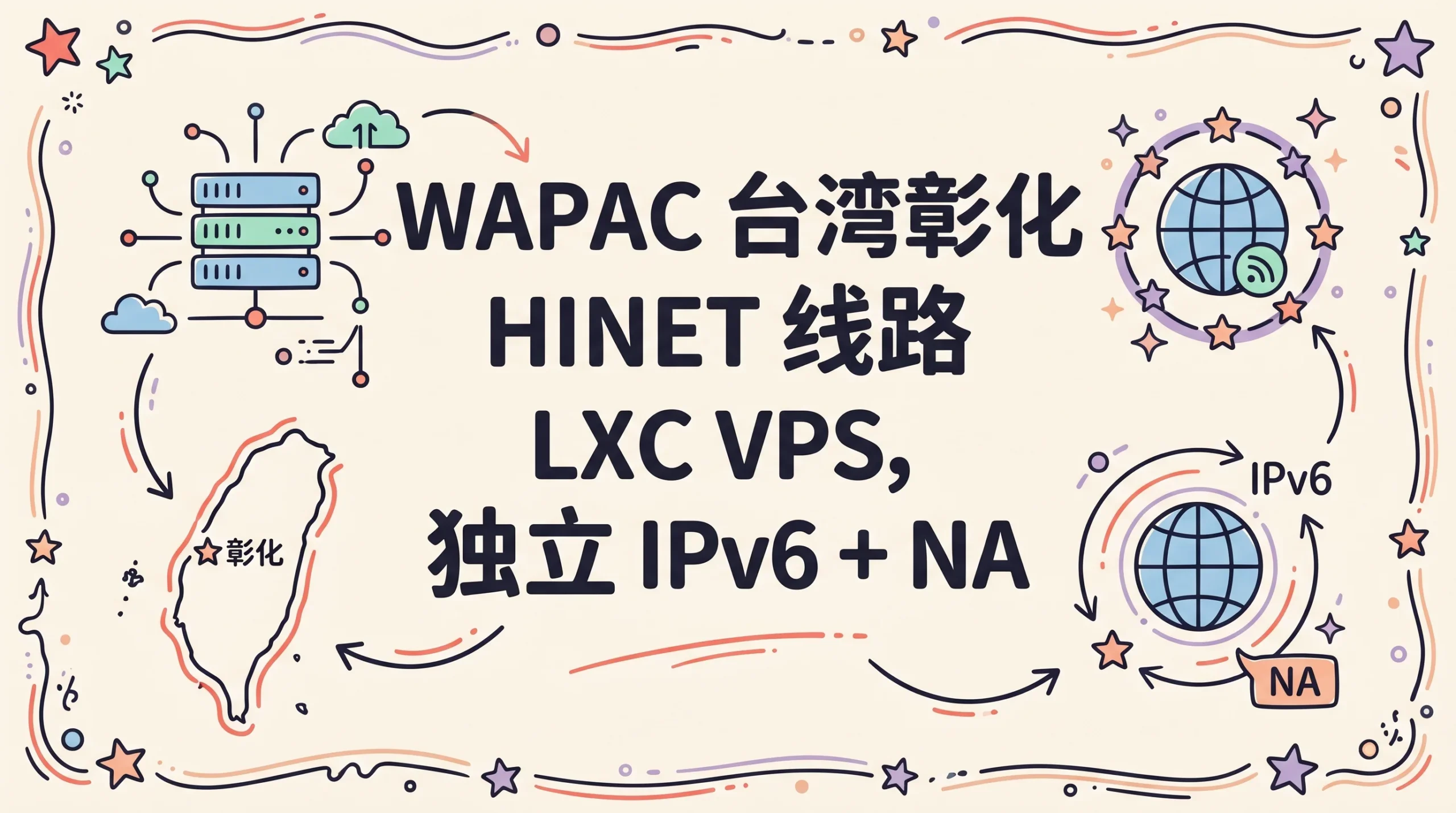 WAPAC 台湾彰化 HINET 线路 LXC VPS,独立 IPv6 + NAT IPv4,月付 1 美元起优惠促销主机格调 WAPAC 台湾彰化 HINET 线路 LXC VPS,独立 IPv6 + NAT IPv4,月付 1 美元起优惠促销主机格调