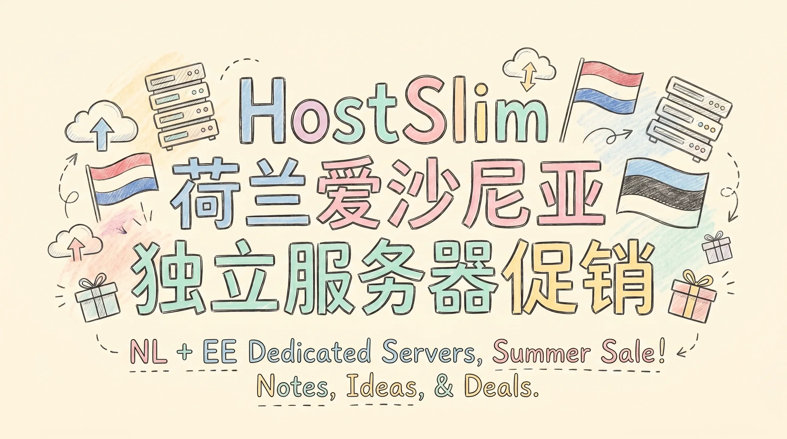 HostSlim 荷兰/爱沙尼亚独立服务器促销，DDR4不涨价，双路Xeon月付€39起优惠促销主机格调