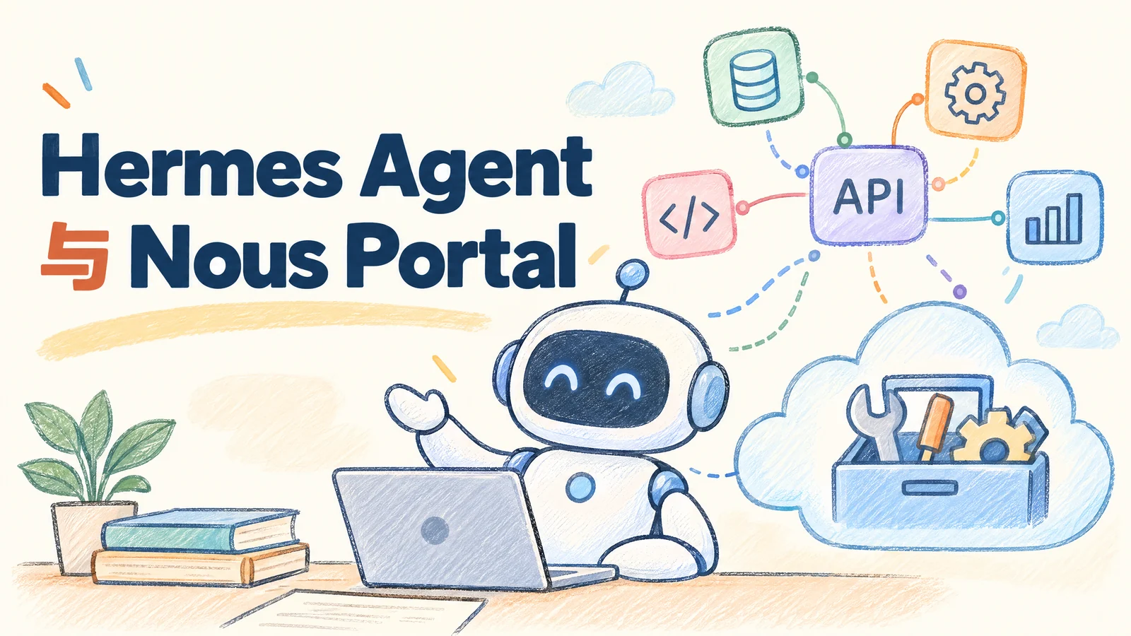 Hermes Agent 搭配官方自有Nous Portal，API、云端工具与 Hermes Cloud 托管，Plus 邀请首月 5 美元