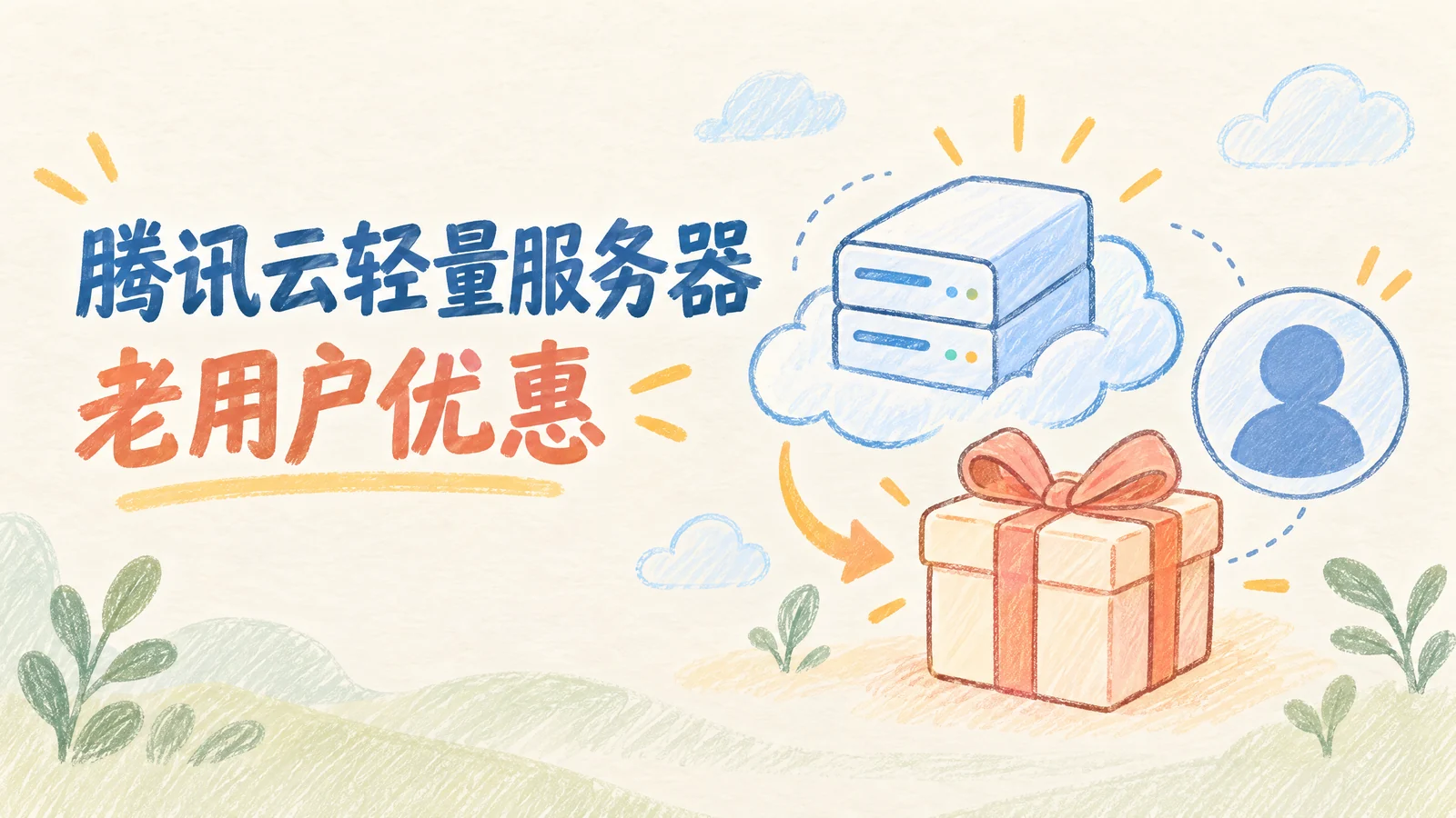 腾讯云赠送老用户一年2核/4G高配轻量应用服务器，可选广州/上海/北京/成都/南京