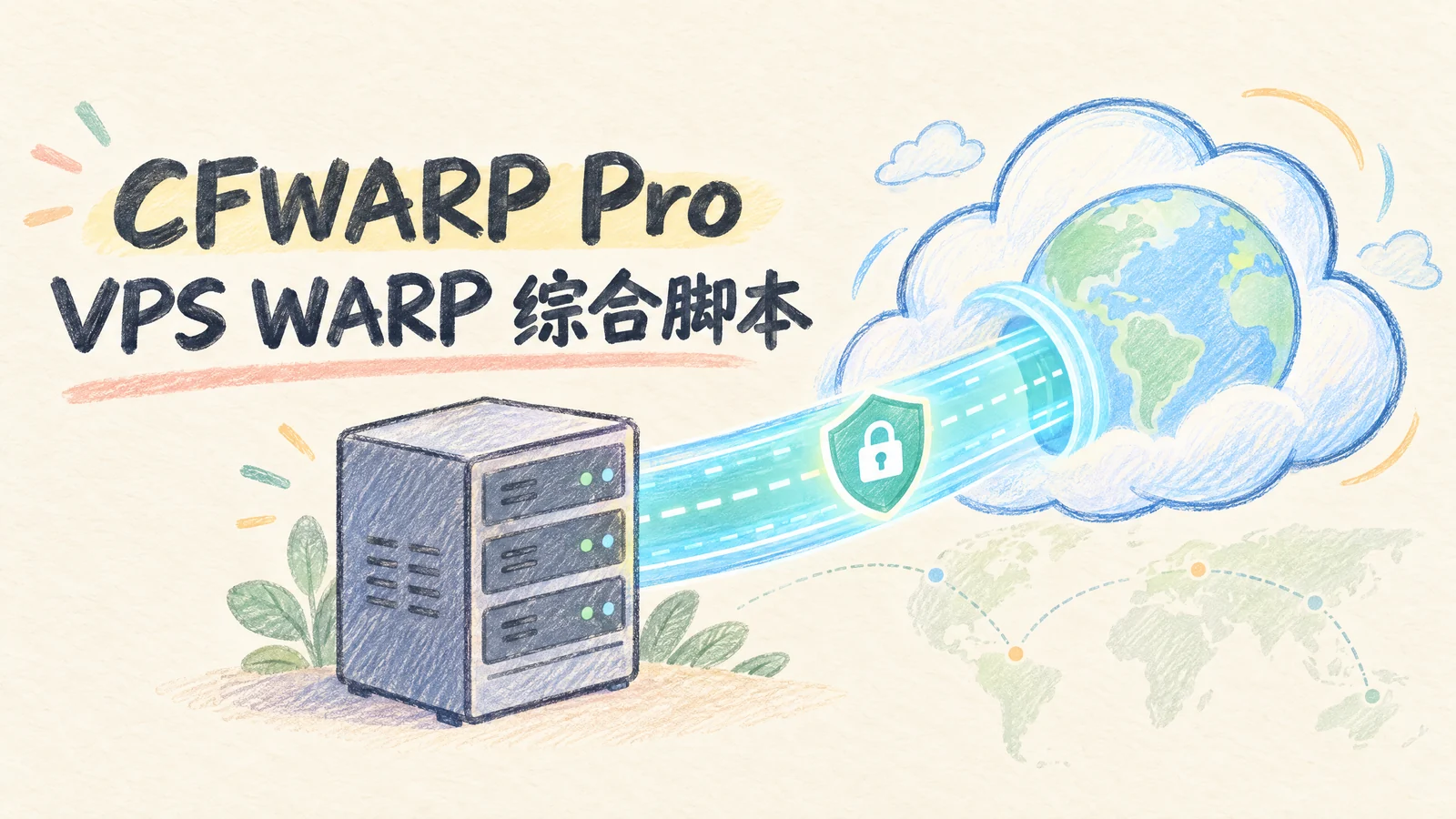 CFWARP Pro 支持 KVM Xen Windows 等架构 VPS 的 WARP 一键综合脚本